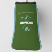 monogram monogramme Golf Head Hoesje Golfheadcover (Draai 90)