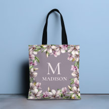 Monogram Monogrammen Magnolia Floral