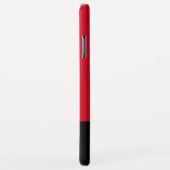 Monogram Monogrammen Simple Modern Red Black Case-Mate iPhone Case (Achterkant/rechts)