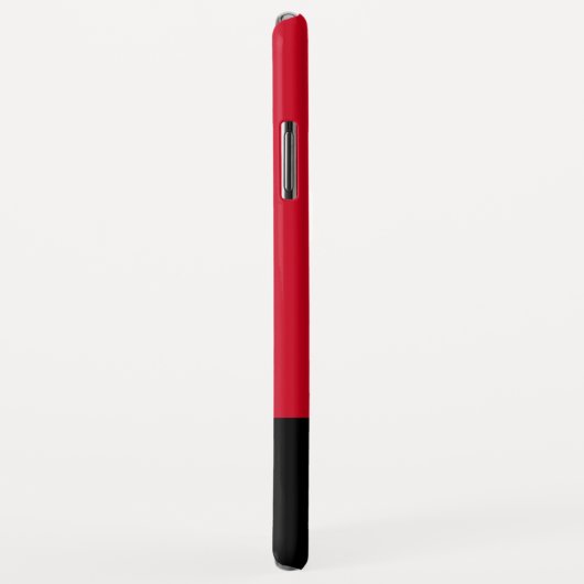 Monogram Monogrammen Simple Modern Red Black Case-Mate iPhone Case (Achterkant/rechts)