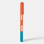 Monogram Monogrammige Eenvoudige Moderne Oranje Bl Case-Mate iPhone Case (Achterkant / Rechts)
