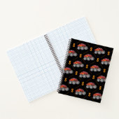 Monogram Monster Truck Patroon Kindershirt Notitieboek (Binnen)