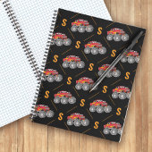 Monogram Monster Truck Pattern Kind Notitieboek