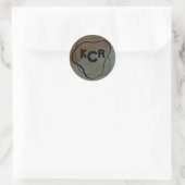 Monogram Moody Dark Side of the Moon Doodle Ronde Sticker (Tas)