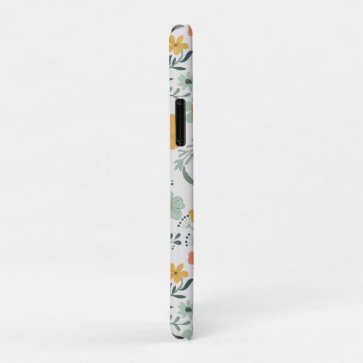 Monogram mooi botanisch bloemmotief Case-Mate iPhone case (Achterkant/rechts)