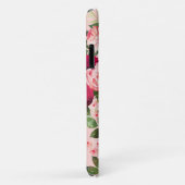 Monogram mooi en stijlvol bloemig Roze Case-Mate iPhone Case (Achterkant/rechts)