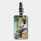 Monogram Moose Heren Reis  Bagagelabel (Voorkant verticaal)