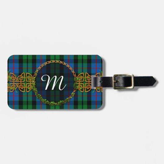 Monogram Morrison Tartan Bagagelabel (Voorkant horizontaal)