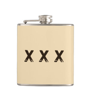 Monogram motorstijl heupfles