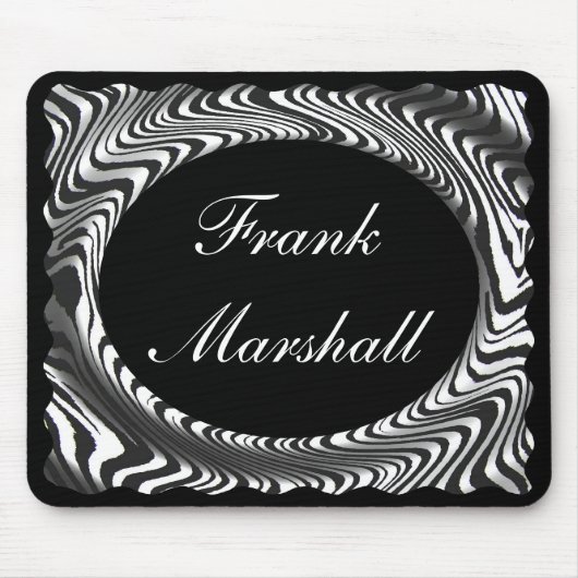 Monogram - MOUSEPAD-ZEBRA STRIPE ONTWERP Muismat (Voorkant)