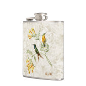 Monogram mousserende kolibrie heupfles (Links)