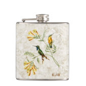 Monogram mousserende kolibrie heupfles (Voorkant)