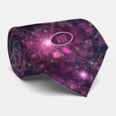 Monogram Mousserende spin Webs Business Necktie Stropdas (Opgerold)