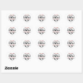 Monogram Mr. en Mrs. Trouwcadeaustickers Hart Sticker (Vel)