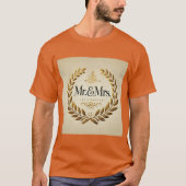Monogram Mr & Mrs Laurel Mannen Tshirt (Voorkant)