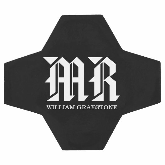 Monogram MR (zwart/wit) Voetbal (Enkel)