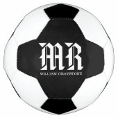 Monogram MR (zwart/wit) Voetbal (Voorkant)