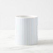 Monogram Mug Letter T, Blue Striped Koffiemok (Center)