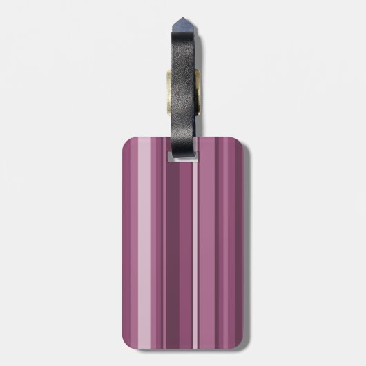 Monogram muggenstrepen bagagelabel (Achterkant verticaal)