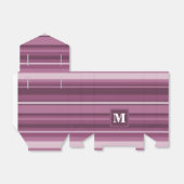 Monogram muggenstrepen bedankdoosjes (Uitgevouwen)