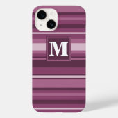 Monogram muggenstrepen Case-Mate iPhone case (Achterkant)
