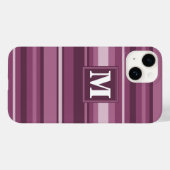 Monogram muggenstrepen Case-Mate iPhone case (Achterkant (horizontaal))