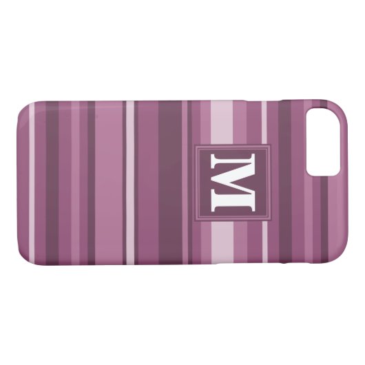 Monogram muggenstrepen Case-Mate iPhone case (Achterkant (Horizontaal))