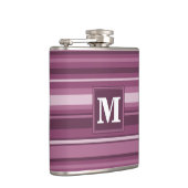 Monogram muggenstrepen heupfles (Rechts)