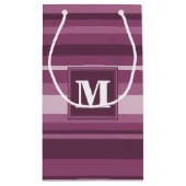 Monogram muggenstrepen klein cadeauzakje (Achterkant)