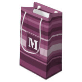 Monogram muggenstrepen klein cadeauzakje (Achterkant Gekanteld)