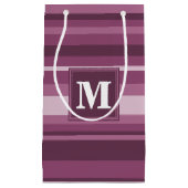 Monogram muggenstrepen klein cadeauzakje (Voorkant)