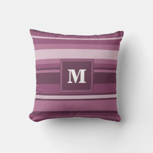 Monogram muggenstrepen kussen