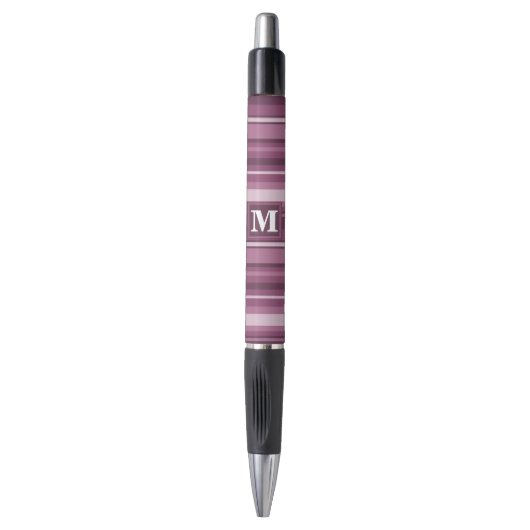 Monogram muggenstrepen pen (Voorkant Verticaal)