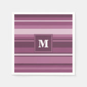 Monogram muggenstrepen servetten (Voorkant)