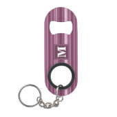 Monogram muggenstrepen sleutelhanger flessenopener (Voorkant)