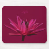Monogram Muismat van Burgundy Pink Water Lily (Voorkant)
