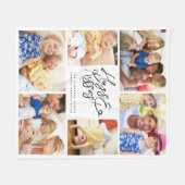 Monogram Multi Fotocollage Knuffels & Kussen Fleece Deken (Voorkant (Horizontaal))