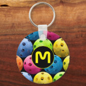 Monogram Multicolor Pickleball Sleutelhanger (Voorkant)