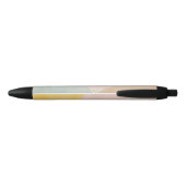 Monogram Multikleur Modern Abstract Zwarte Inkt Pen (Achterkant)