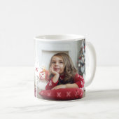 Monogram Multiple Photo Collage Photo Layout Koffiemok (Voorkant rechts)