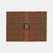 Monogram Munro Tartan Fleece Deken (Voorkant (Horizontaal))