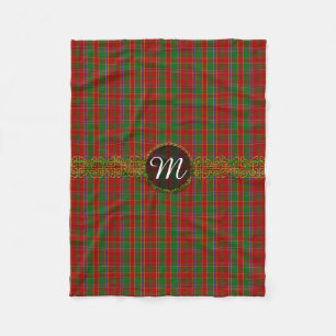 Monogram Munro Tartan Fleece Deken