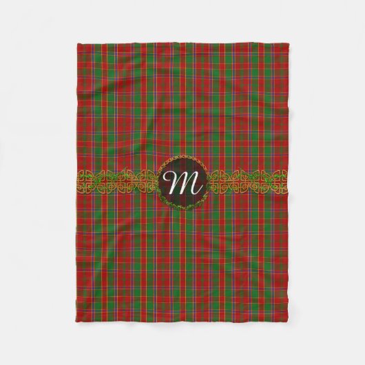 Monogram Munro Tartan Fleece Deken (Voorkant)
