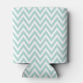 Monogram munt en geel chevron blikjeskoeler (Achterkant)