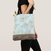 monogram muntgoud rozen tote bag (Dichtbij)
