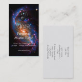 Monogram Music-aanspreekpunt op Spiral Galaxy-afbe Visitekaartje (Voorkant / Achterkant)