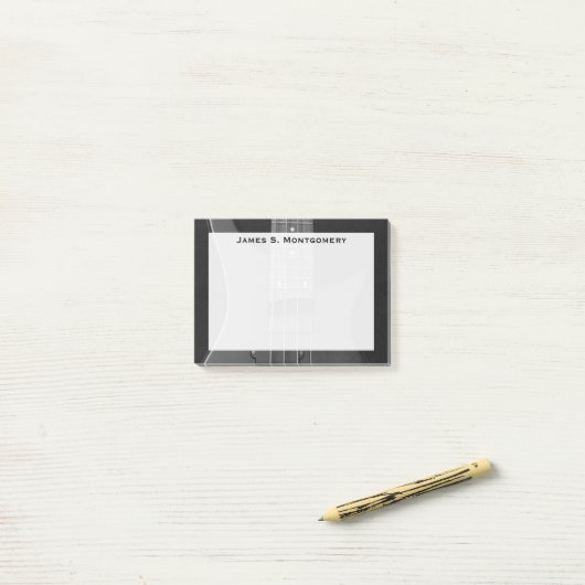 Monogram Music Electric Bass Guitar Post-it® Notes (Op bureau)