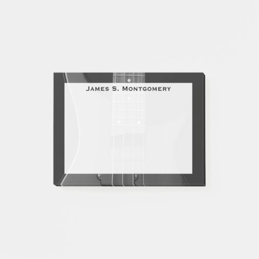 Monogram Music Elektrische Basgitaar Post-it® Notes (Voorkant)
