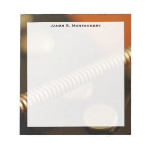 Monogram Music Elektrische Goud Basgitaar Snaar Notitieblok
