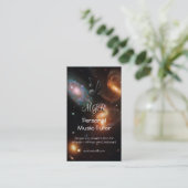 Monogram Music Tutor, diepe ruimte sterrenstelsel  Visitekaartje (Staand voorkant)